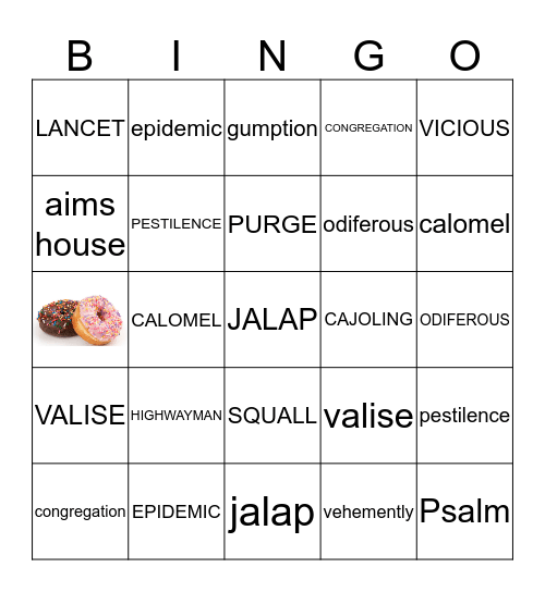 FEVER 1793 BING Bingo Card