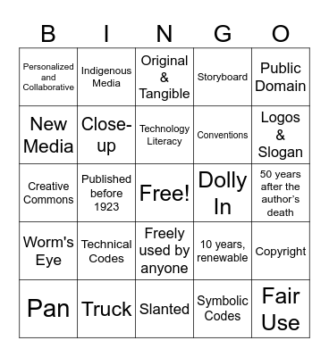 MIL REVIEW Bingo Card