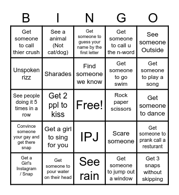 OmeTV Bingo 1.0 Bingo Card