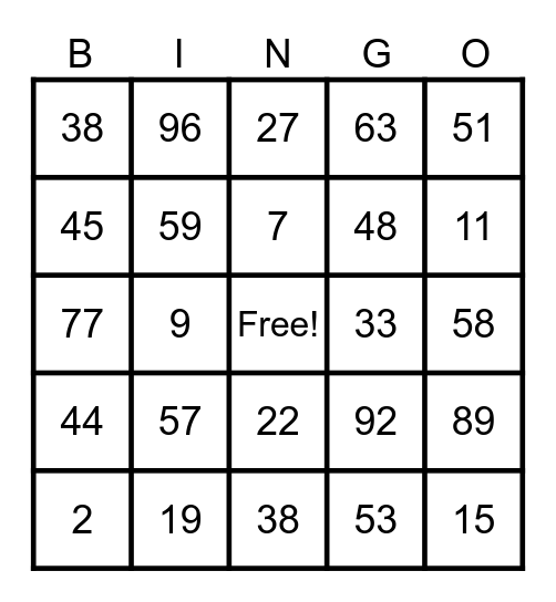 HOLLIDAY LOVE Bingo Card