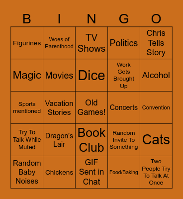 Fun Scrum Bingo Card