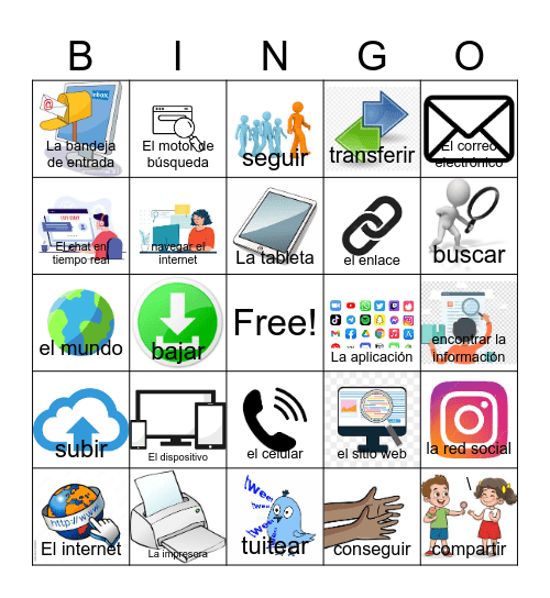 La vida tecnologica Bingo Card