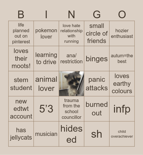 : ̗̀➛Isa’s Bingo Card