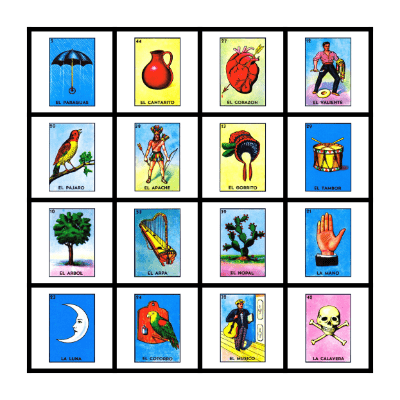 Loteria de México Bingo Card