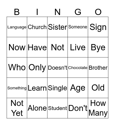 Common Phrases #11-15 Bingo Card