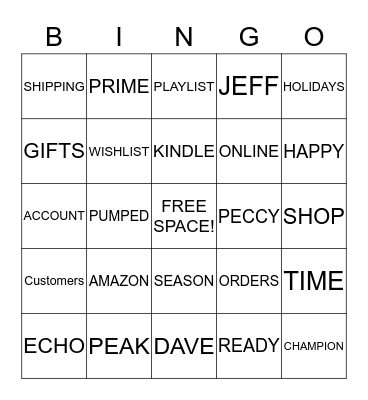 ¸,.‹°´˜`°›.,¸¸,.‹°´PEAK BINGO˜`°›.,¸¸,.‹°´˜`°›., Bingo Card