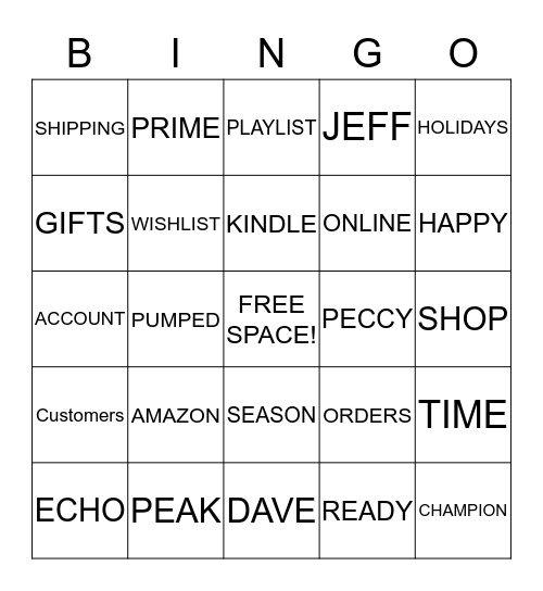 ¸,.‹°´˜`°›.,¸¸,.‹°´PEAK BINGO˜`°›.,¸¸,.‹°´˜`°›., Bingo Card