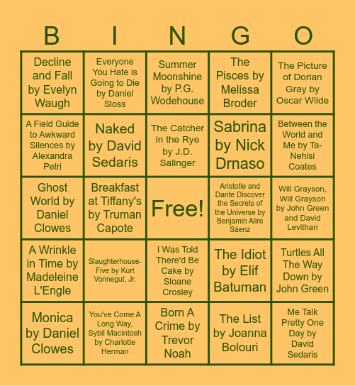 Swiftie Bingo Card