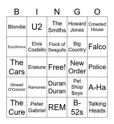 First Wave Bingo Card