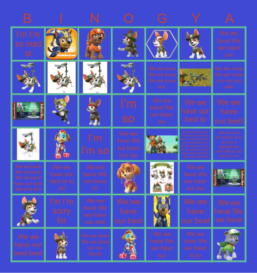 Alexis Ruiz’s Bingo Card