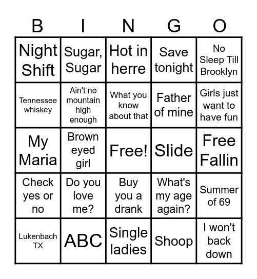 Cinco de Drinko BINGO Card