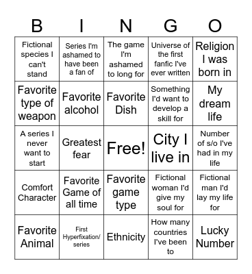 Person Behind the Messmer Account Bingo Card