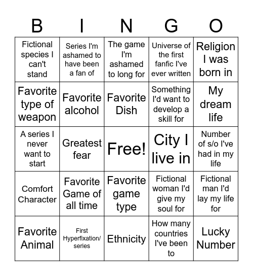 Person Behind the Messmer Account Bingo Card