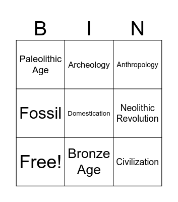 Vocab Bingo (S1W2) Bingo Card