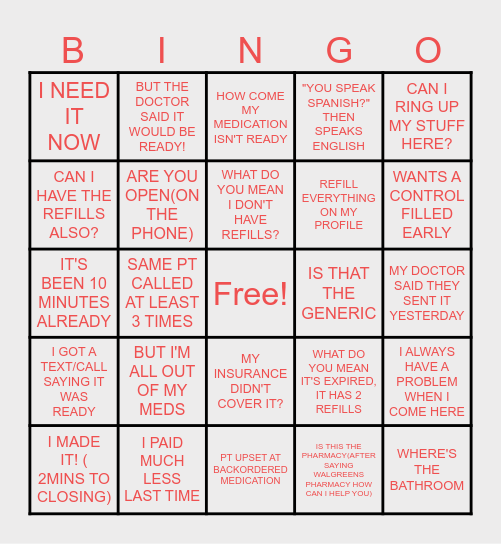 DREAM TEAM BINGO Card