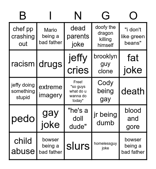 sml b.i.n.g.o Bingo Card