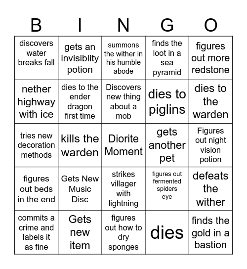oliver episode 3 bingo Card