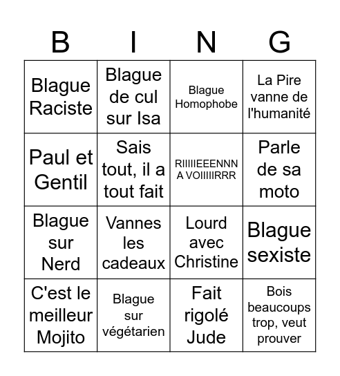 BingoBeaufPol Bingo Card