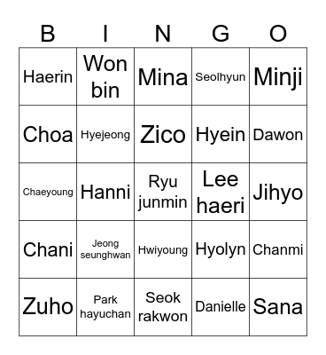 Summer 25 Bingo Card