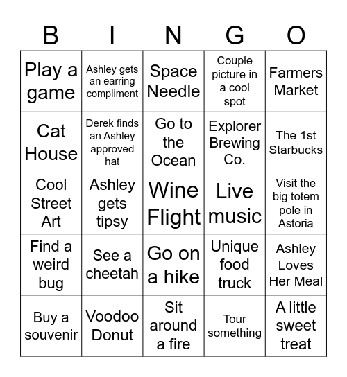 Portland 2025 Bingo Card