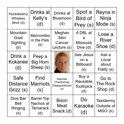 B I G  S K Y  B I N G O Bingo Card