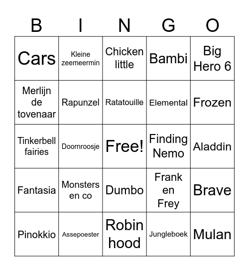 Bingo Card