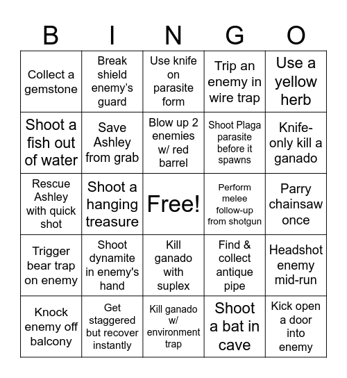 Board 2 – Moderate Bingo Card
