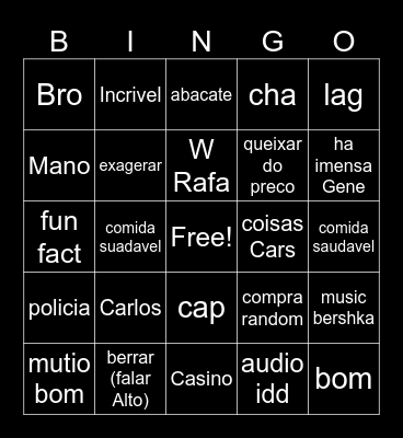 Random Bingos Bingo Card