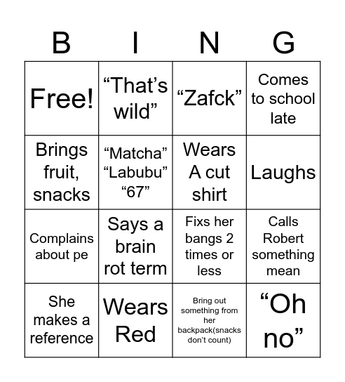 Charlyse bingo!!🌻 Bingo Card