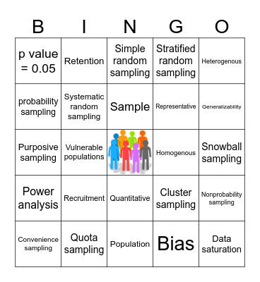 Sampling Bingo Card