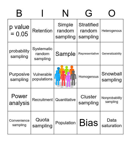 Sampling Bingo Card