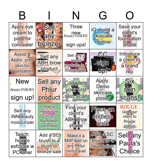 Beauty Advisor Bingo! 💋 Bingo Card