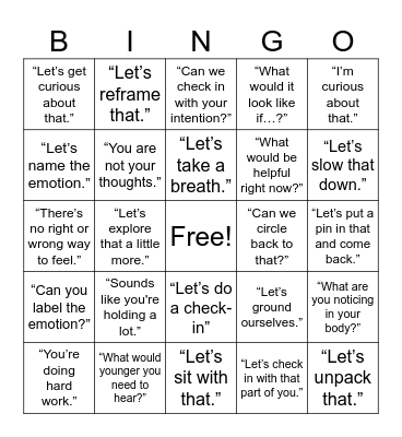 AJ's Graduation Party - Therapist Edition Bingo Card
