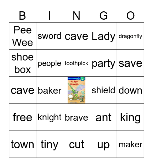 Sir Small and the Dragonfly Bingo Card