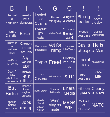 BLOC Bingo Card