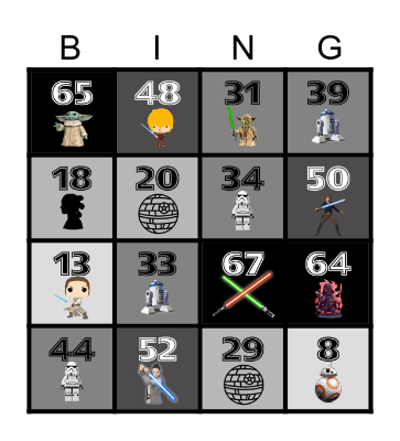 Star Wars Bingo! Bingo Card