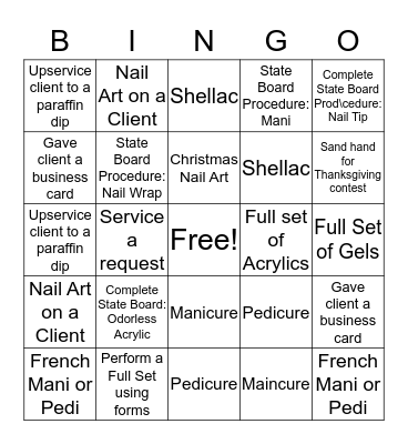 NAILed it! Bingo Card