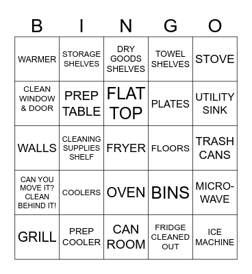 KITCHEN AND BEYOND Bingo Card