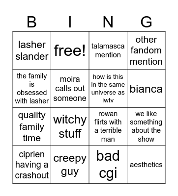 WATCH PARTY Bingo Card