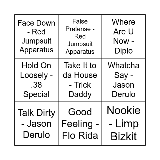 Game Four Bingo Card