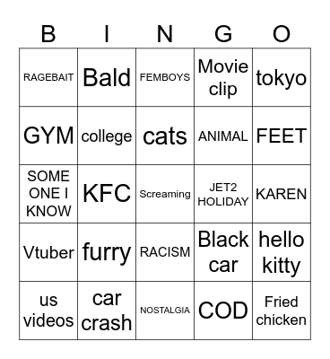 IG bingo Card