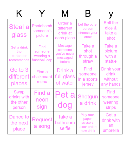 Happy Birthday Bingo Card