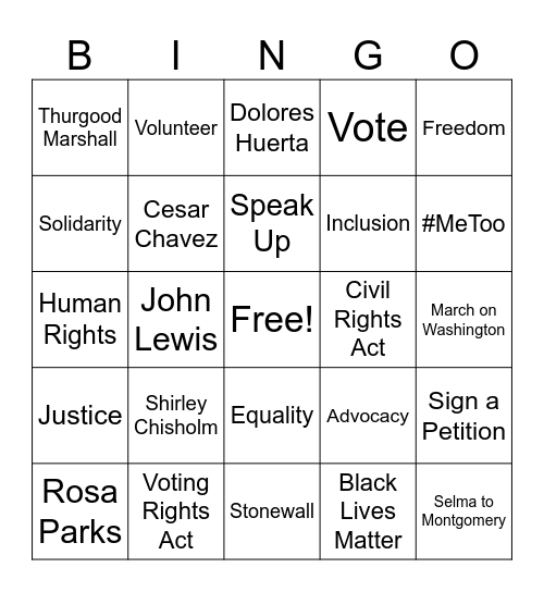 Phamily Bingo Night Bingo Card