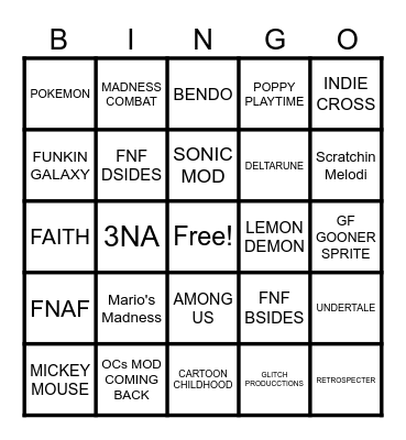FUNK KAST 3 PREDICTIONS Bingo Card