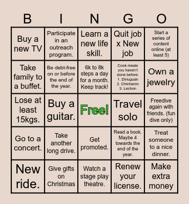 Arveeelicious Baur Vee Cue Bingo Card