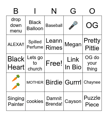 Painted Beauty 2.0 Bingo Card