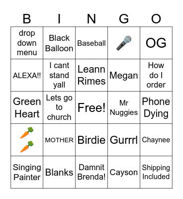 Painted Beauty 4 Bingo Card