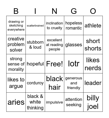 james potter Bingo Card