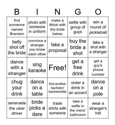 Bach Bingo Card