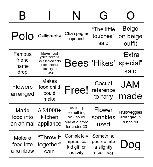 With Love Bingo Card